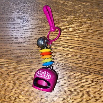 Vintage 1980s Plastic Bell Charm BMX Bike Helmet 80s Charm Necklace • $22.99