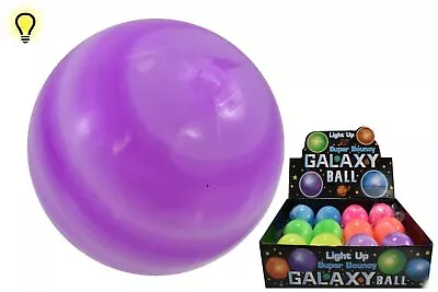 Galaxy Super Bouncy Light Up Ball (65mm) Fun Kids Play  • £4.99