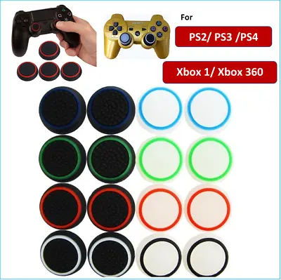 2 X Silicone Rubber Thumb Stick Joystick Grip Caps For Xbox 1/ Xbox 360/ PS2/3/4 • £1.97