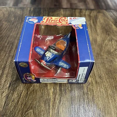 Vintage Pepsi Cola Die Cast Metal Pedal Plane New In Box • $14.99