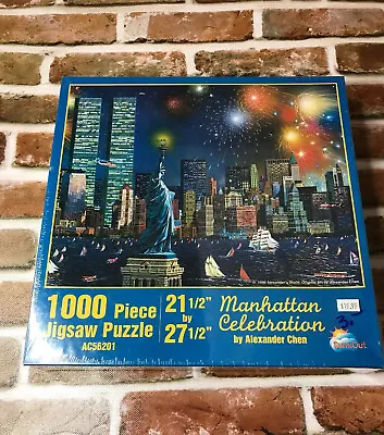 SunsOut Manhattan Celebration Puzzle Alex Chen New York City NYC Twin Towers New • $34.99