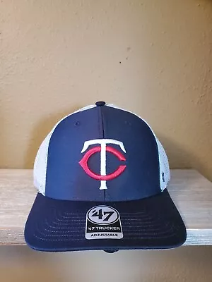 Minnesota Twins Mlb 47'brand Trucker Snapback Adjustable Hat Cap New • $24.50