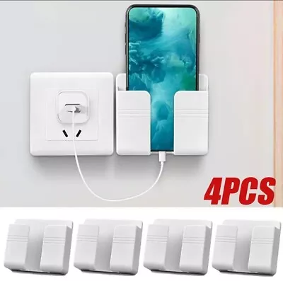 Multifunction Phone Holder/Remote For Bed  Wall Mount Self Adhesive CREAM White • £2.99