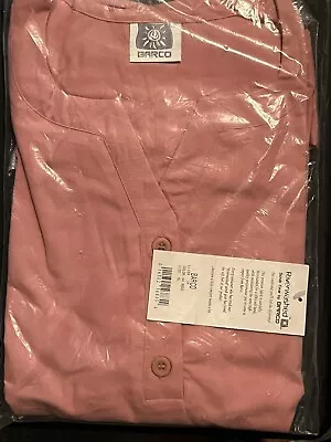 $8 • Buy Barco Scrub Top XL Rose NWT