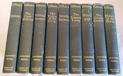 O'Henry Nine Volume Hardcover Set 1914 Review Of Reviews • $34.99