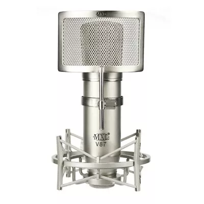 MXL V87 Low Noise Large Diaphragm Condenser Microphone Pop-Filter Shockmount • $219.99