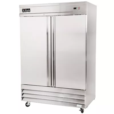 New Xiltek 54  Commercial Freezer All Stainless Steel Reach In Two Section • $2495