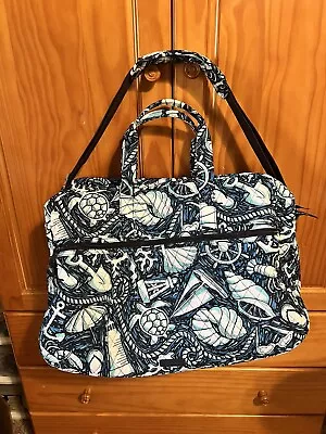 Vera Bradley Blue Traveler Duffel Bag - Shore Enough • $35