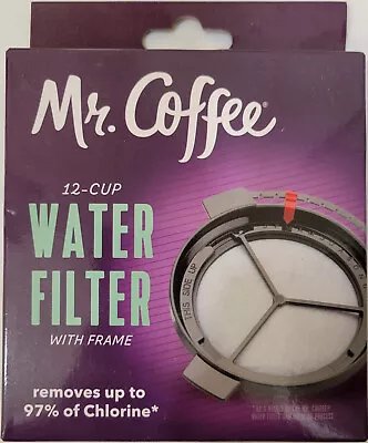 Mr Coffee 12 Cup Water Filter With Frame WF5RB-NP 203061 P127DG NEW IN BOX • $3.98