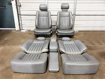 88-93 Mercedes 300CE W124 C124 Coupe Grey Leather Seats Set PERFORATED Leather • $499.95