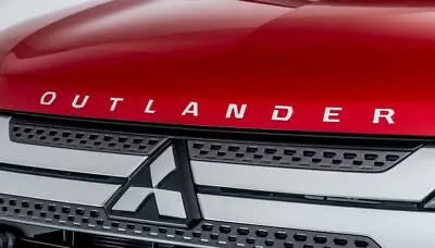 $107.95 • Buy New Genuine Mitsubishi Outlander Bonnet Badge Decal ZJ ZK ZL - SILVER