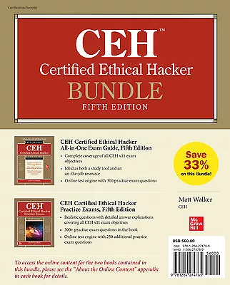 CEH Certified Ethical Hacker Bundle Fifth Edition • £31.17