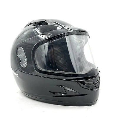 Polaris Cyclone Advance Black Full Face Snowmobile Helmet Men's Large • $98.99