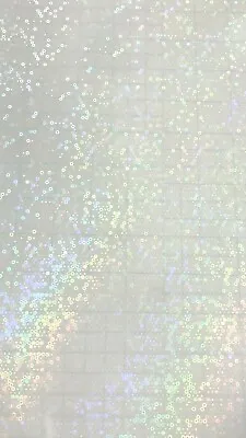 Self Adhesive Sparkle Dots Bubbles Holographic Vinyl Overlay Cold Laminate Sheet • £12.05