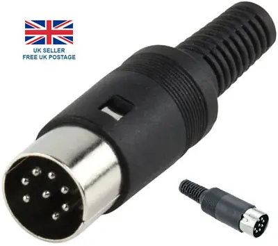 8 Pin Din Plug  270 Degrees 2A 100VAC • £2.49