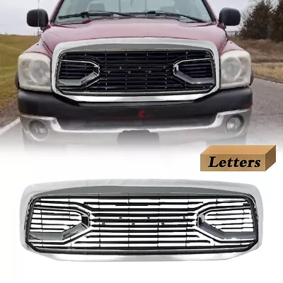 Front Chrome Grille W/Letters & Lights For 06-09 2500 3500 Dodge RAM 06-08 1500 • $279.99