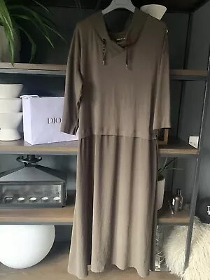 Beautiful MARC CAIN Sport Khaki Dress Size N3 • £29.99