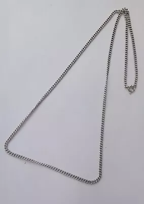 Sterling Silver Curb Link Necklace 20 . R5H • $4.98