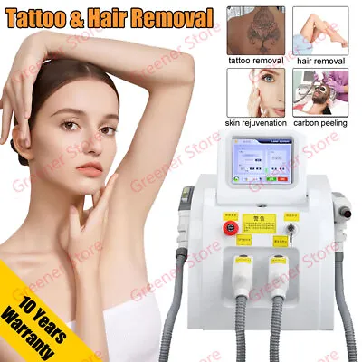 2in1 OPT IPL E-light ND YAG Laser Skin Rejuvenation Tattoo Hair Removal Machine • $1173.25