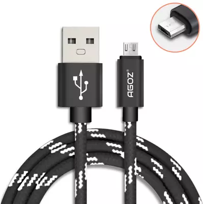 Agoz BRAIDED 10ft-6ft-4ft Micro USB Cable FAST Charger Cord For Samsung Phones • $6.28