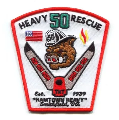 $4.45 • Buy Smithfield Fire Department Heavy Rescue 50 Patch Virginia VA