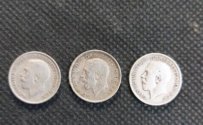 £9.50 • Buy 3× Six Pence George V Coins