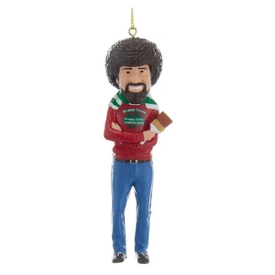 £11.44 • Buy Bob Ross With Paint Brush Christmas Tree Ornament BO1181