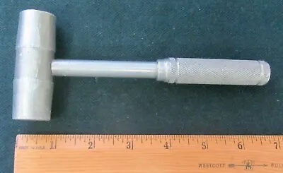 Vintage Small DOUBLE ALUMINUM HAMMER 5 Oz GUNSMITH JEWELER 6 1/2  Knurled Handle • $11.95