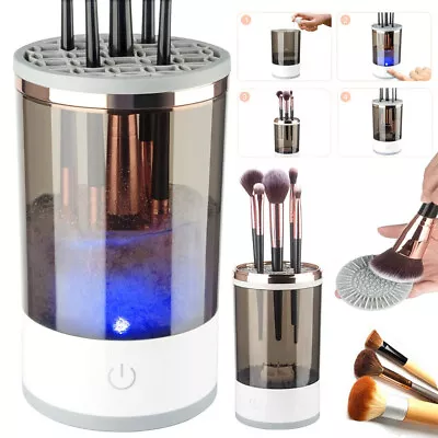 Electric Makeup Brush Cleaner & Dryer Machine Automatic Brush Fast Cleaning Tool • $24.55