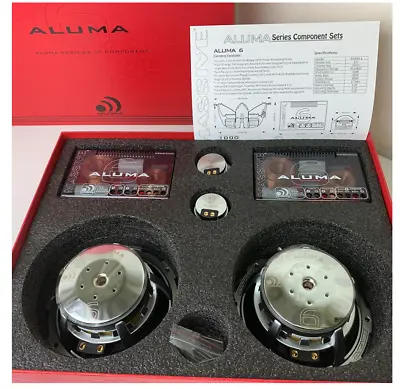 Massive Audio ALUMA6 500 Watt 6.5  Component Speakers Aluminum Cone By Zucattii • $472.49