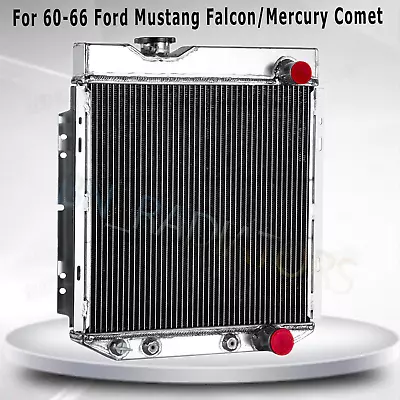 Aluminum 3 Row Radiator For 1960-66 Ford Mustang Falcon/Mercury Comet 2.4L 3.3L • $102.99