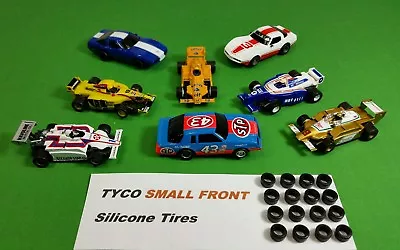 ☆16 Small Front Silicone Tires☆ For TYCO 440 Magnum 440X2 HO Slot Car Parts • $13.49