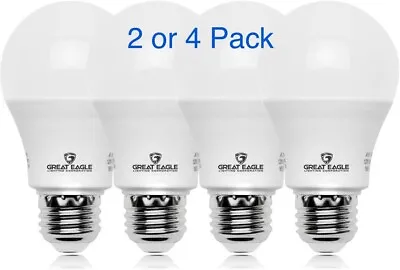 Great Eagle 40/60/100W Equivalent A19 3-Way LED Bulb: 2700K/3000K/5000K (2or4Pk) • $16.95