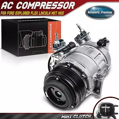 AC Compressor W/ Clutch For Ford Explorer Flex Police Interceptor Sedan Lincoln • $159.99