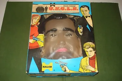 1966 MAN FROM UNCLE HALLOWEEN COSTUME In BOX UNWORN NO TEARS W/MASK N. SOLO • $325