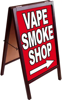 VAPE SMOKE SHOP A-Frame Sign Sidewalk Pavement Sign Double Sided 172875 Rb • $99.95