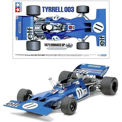 Tamiya 12054 Tyrrell 003 1971 Monaco GP 1:12 Plastic Model Kit • £92.67