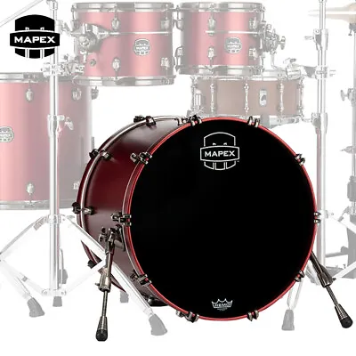 Mapex Saturn Evolution Birch 20  X 14  Bass Drum Tuscan Red Lacquer SEB2014BBPA • $1039