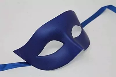 Matt Blue Quality Mens Ladies Venetian Masquerade Party Ball Prom Eye Mask  • £10.99
