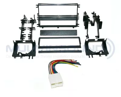 Radio Stereo Installation Mounting Dash Kit Combo Single DIN + Wire Harness MI14 • $24.99