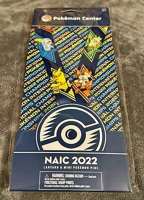 Pokemon International Championships 2022 Lanyard & Mini Pokemon Pins NEW RARE! • $35