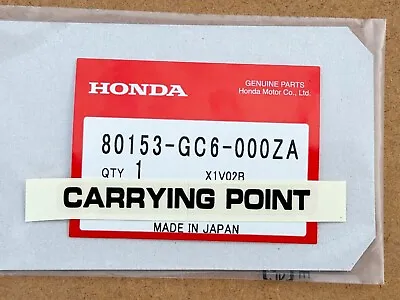 NOS GENUINE Honda  CARRYING POINT  Decal For NCZ50 MOTOCOMPO (80153-GC6-000ZA) • $18.94