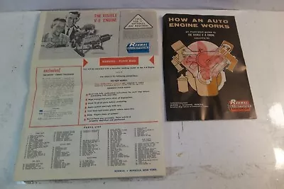 Renwal Model The Visible V8 Transparent Operating Auto Engine Instruction Manual • $35.19