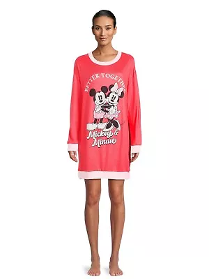 Disney Mickey Mouse Women's Valentine's Day Lounger Pajama Top Gift • $24.99