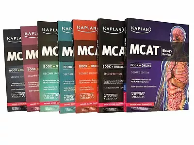 Kaplan MCAT Complete 7-book Subject Review: Second Edition - Good Condition • $35.99