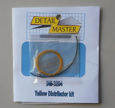 Yellow Wired Distributor Kit 1:24 1:25 Detail Master Car Model Accessory 3204 • $6.75