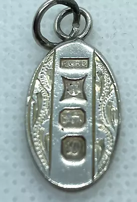£7 • Buy Vintage Sterling Silver Bracelet Charm Pendant Oval Ingot P&R Bushell 1978 3.6gm