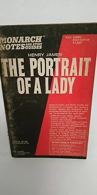 Monarch Notes Study Guide For Henry James' The Portrait Of A Lady • $4