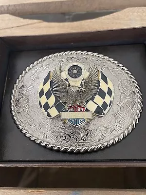 Vintage Harley Davidson Racing Belt Buckle • $65