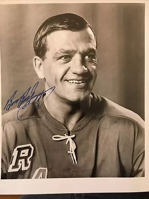 Vintage NY Rangers Bernie Geoffrion Autograph Photo • $45